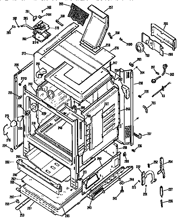 Kenmore 3637334190 cabinet diagram
