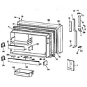 Kenmore 3639732785 freezer door diagram