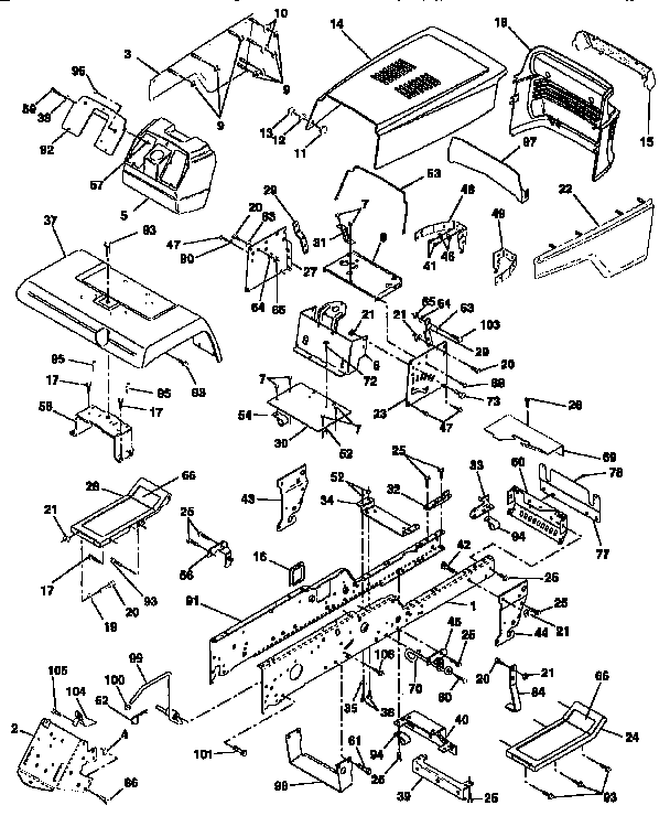Craftsman 917257730 chassis and enclosures diagram
