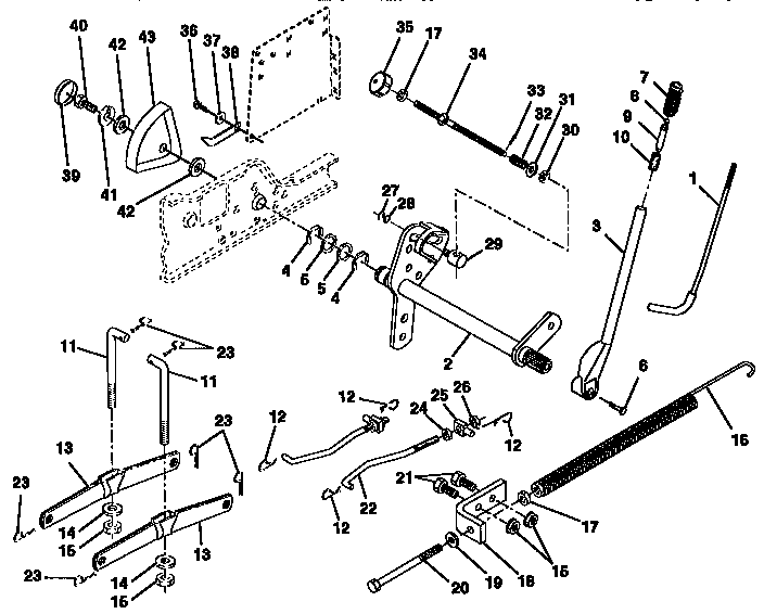Craftsman 917257730 lift assembly diagram