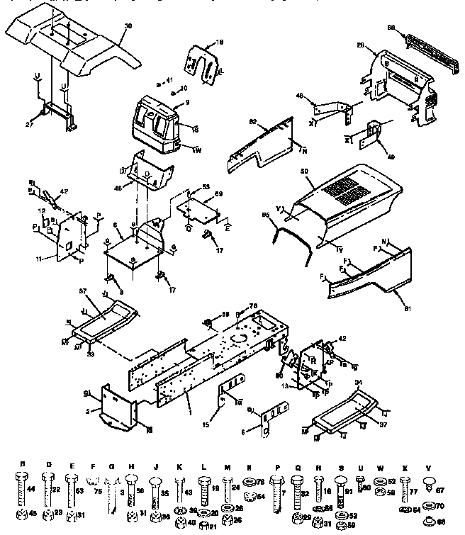 Craftsman 917255462 chassis and enclosures diagram