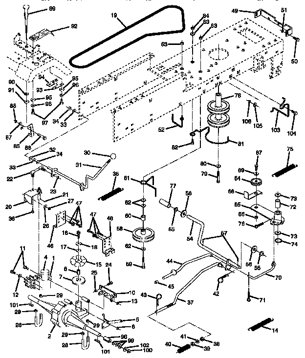 Craftsman 917255462 drive diagram