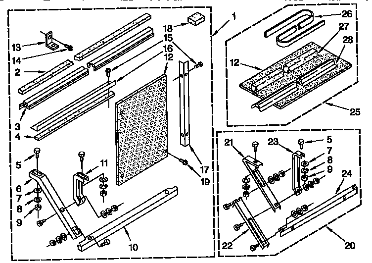 Kenmore 1069722192 installation parts diagram