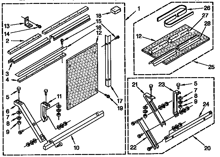 Kenmore 1069722191 installation parts diagram