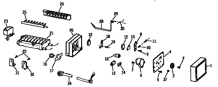 Kenmore 363WR30X0290 icemaker diagram