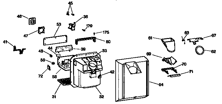 Kenmore 3639542681 dispenser diagram