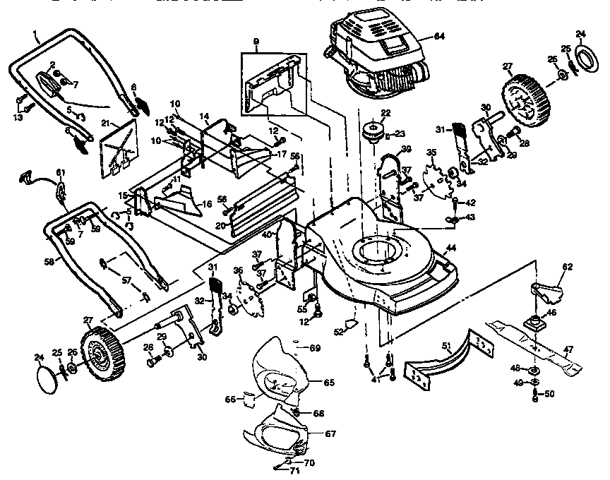 Craftsman 917373840 main frame diagram