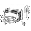 Kenmore 3639634788 freezer door diagram