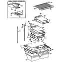 Kenmore 3639634788 shelf parts diagram