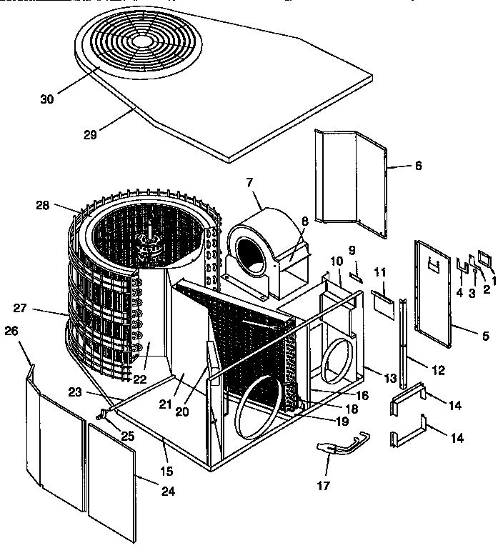 ICP NH6P042A3Y2 non-functional replacement parts diagram