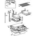 Kenmore 3639742813 shelf parts diagram