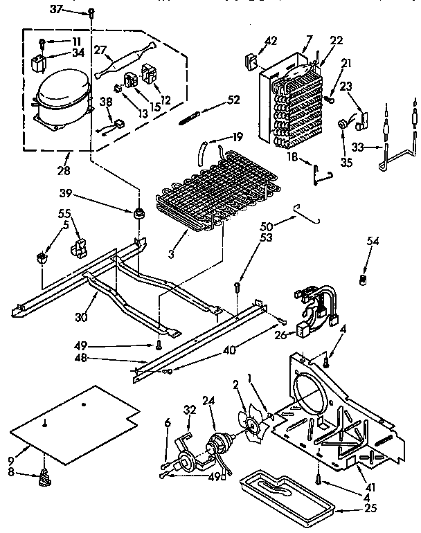 Kenmore 1069530612 unit parts diagram