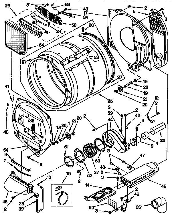 Kenmore 36396593400 bulkhead parts diagram
