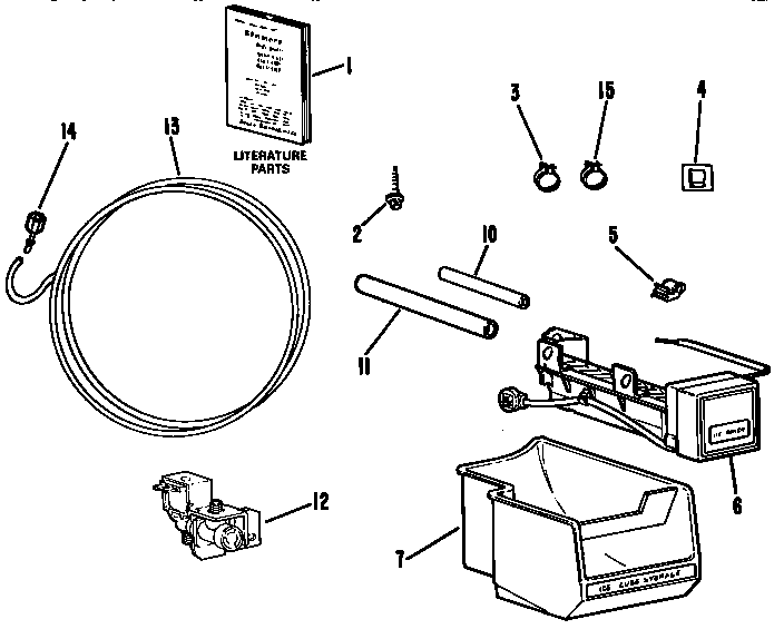 Kenmore 8390 icemaker kit diagram