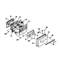 Kenmore 9119344190 oven door section diagram