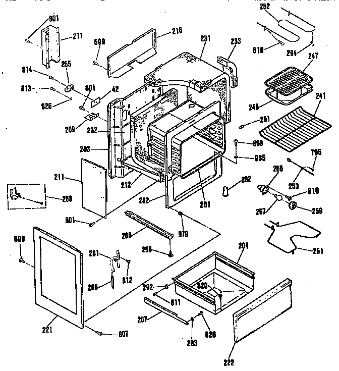 Kenmore 9119344190 body section diagram