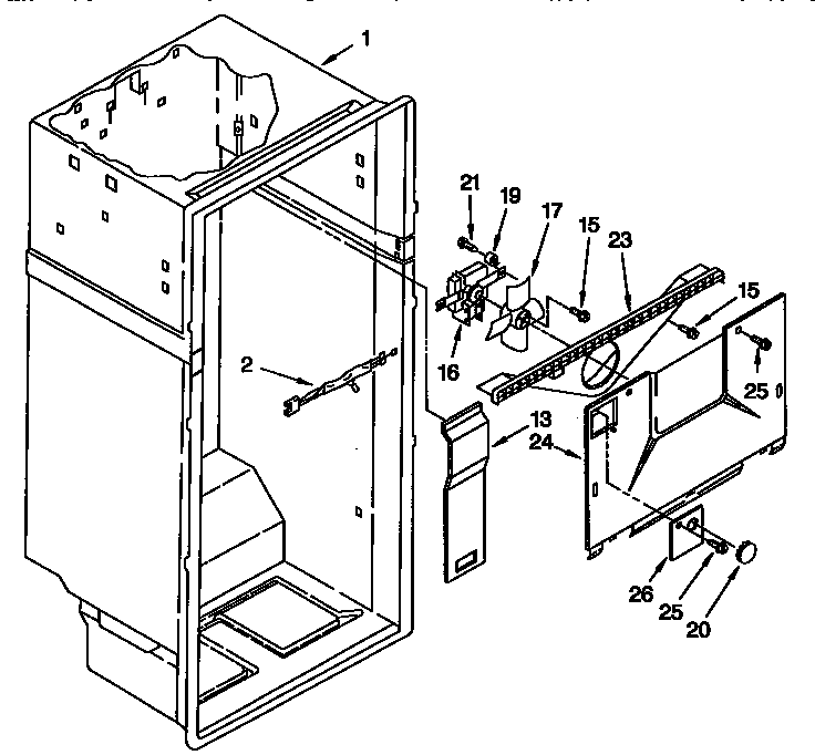 Kenmore 1069738862 liner parts diagram