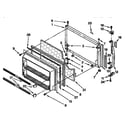 Kenmore 1069638882 freezer door parts diagram