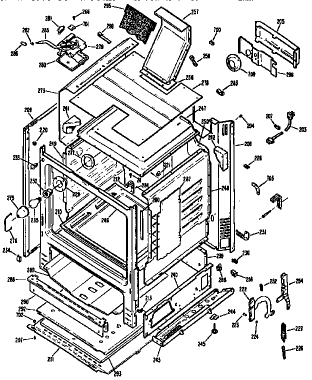 Kenmore 3627331890 body section diagram