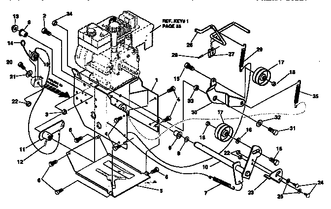 Sears 536886620 frame components repair parts diagram