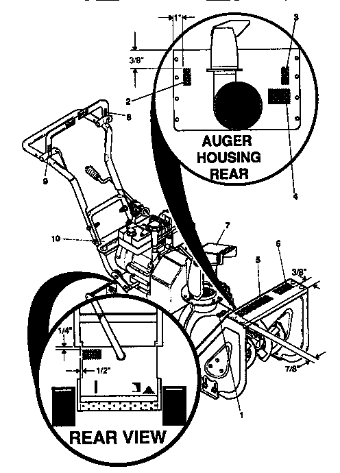 Sears 536886620 decals diagram