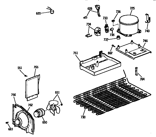 Kenmore 3639644280 unit parts diagram