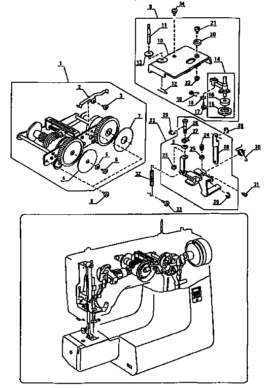 Kenmore 38512612090 bobbin winder assembly diagram