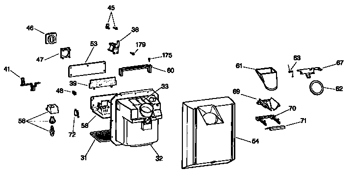 Kenmore 3639534783 dispenser diagram