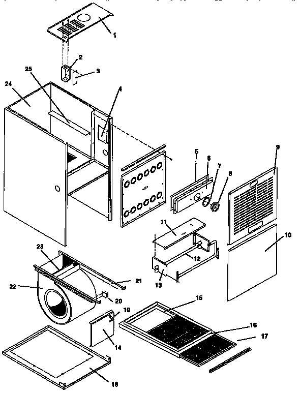 ICP NTC5050BFB2 non-functional replacement parts diagram