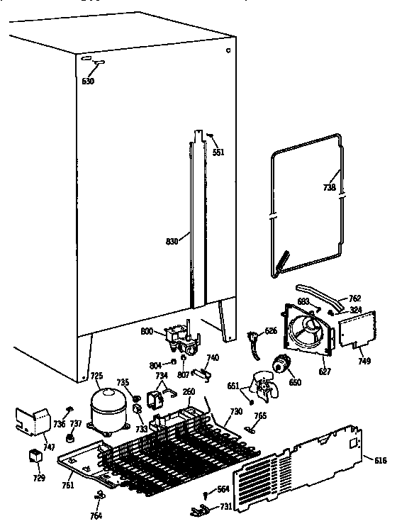 Kenmore 3639537713 unit parts diagram