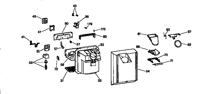 Kenmore 3639537813 dispenser diagram