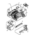 Hewlett Packard HP LASERJET 4-C2001A / C2021A motor and power supply assembly diagram