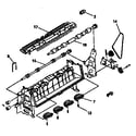 Hewlett Packard HP LASERJET 4-C2001A / C2021A roller, guide, and belt assembly diagram
