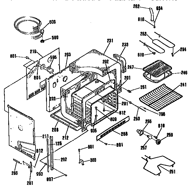 Kenmore 9114554590 body section diagram