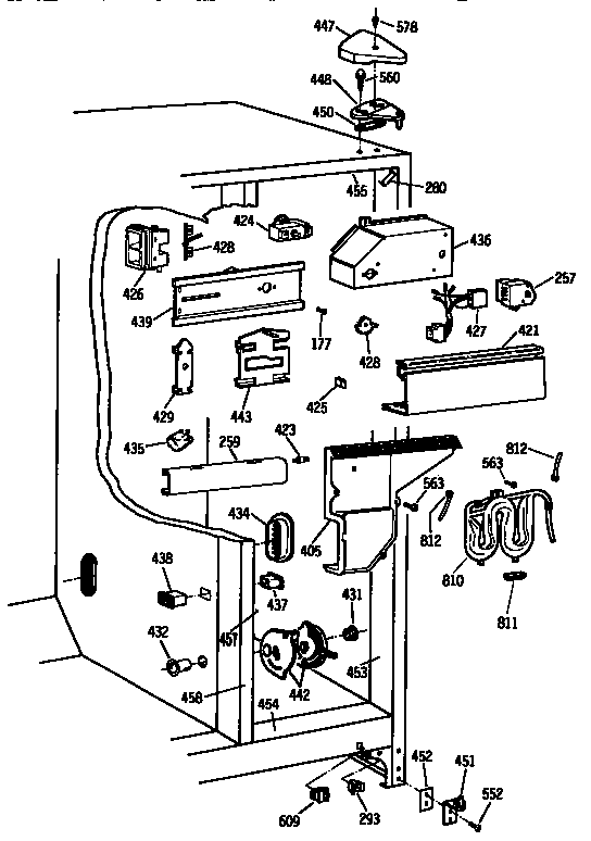 Kenmore 3639537823 fresh food section diagram
