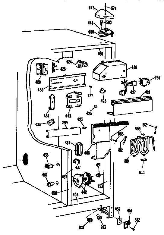 Kenmore 3639537753 fresh food section diagram