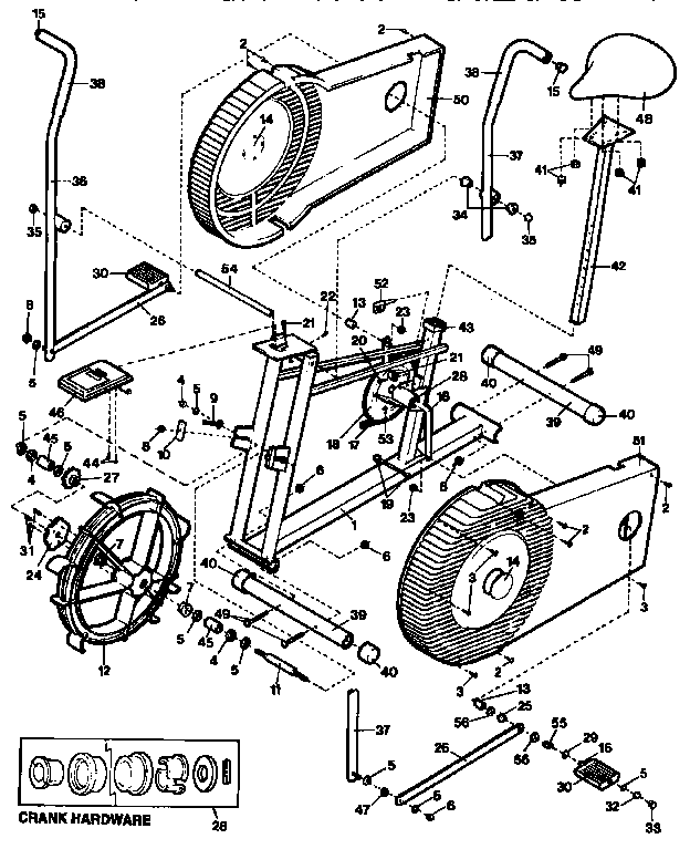 Proform PF738030 unit parts diagram