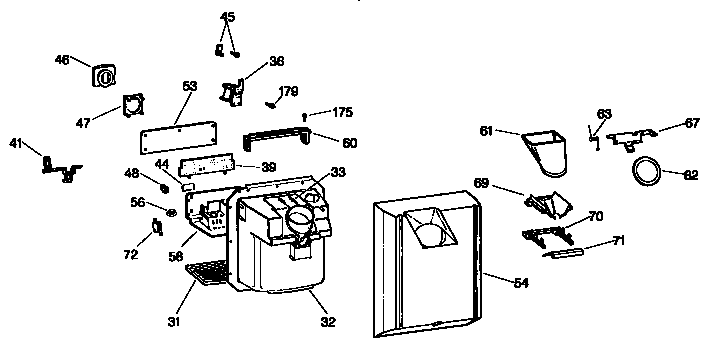 Kenmore 3639532753 dispenser diagram