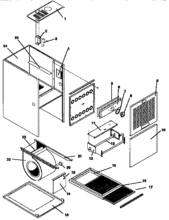 ICP NUG5050BFG2 non-functional replacement parts diagram
