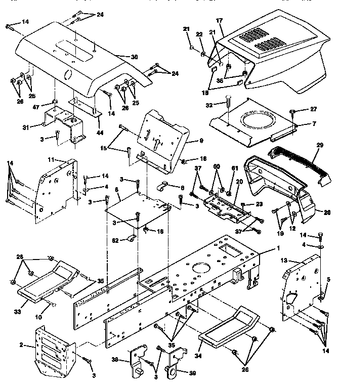 Craftsman 917257561 chassis and enclosures diagram