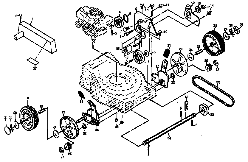 Craftsman 917372780 drive assembly diagram