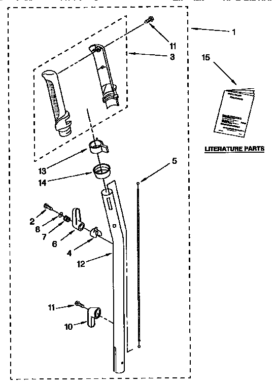 Kenmore 1163381291 handle parts diagram