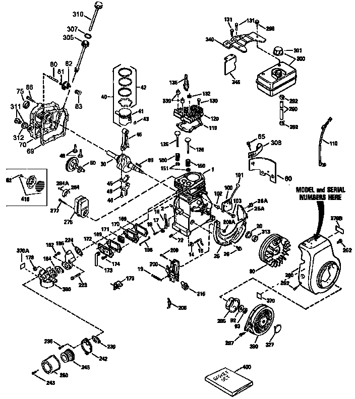Generac 9618-0 replacement parts diagram