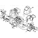 Craftsman 536886540 frame components repair parts diagram