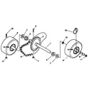 Craftsman 536886540 wheel assembly repair parts diagram