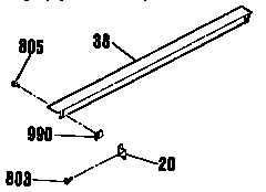 Kenmore 9114654590 optional rear main top filler diagram