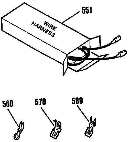 Kenmore 9119544590 wire harness diagram
