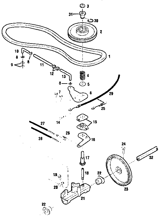 Craftsman 88987 wheel drive assemblies diagram