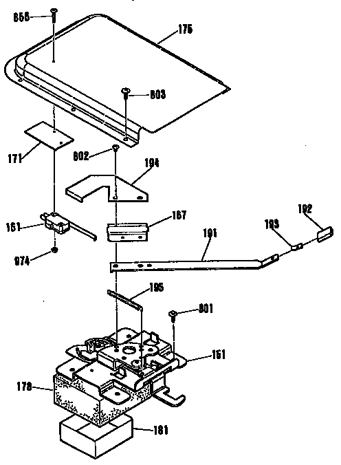 Kenmore 3639324590 door section diagram