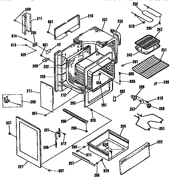 Kenmore 3639324590 body section diagram